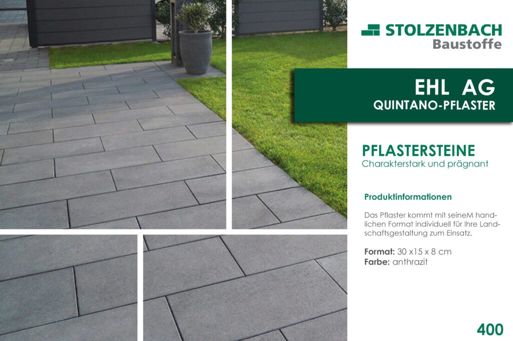 EHLQuintano Pflaster Anthrazit