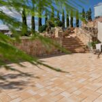 La Tierra Pflasterstein in mediterraner Farbnuance verlegt im wilden Verband