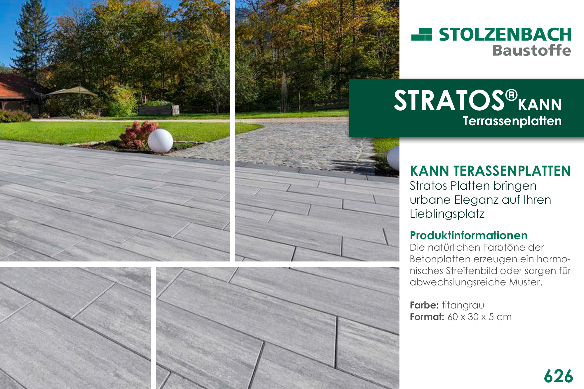 KANN Stratos® Terrassenplatten-titangrau-626