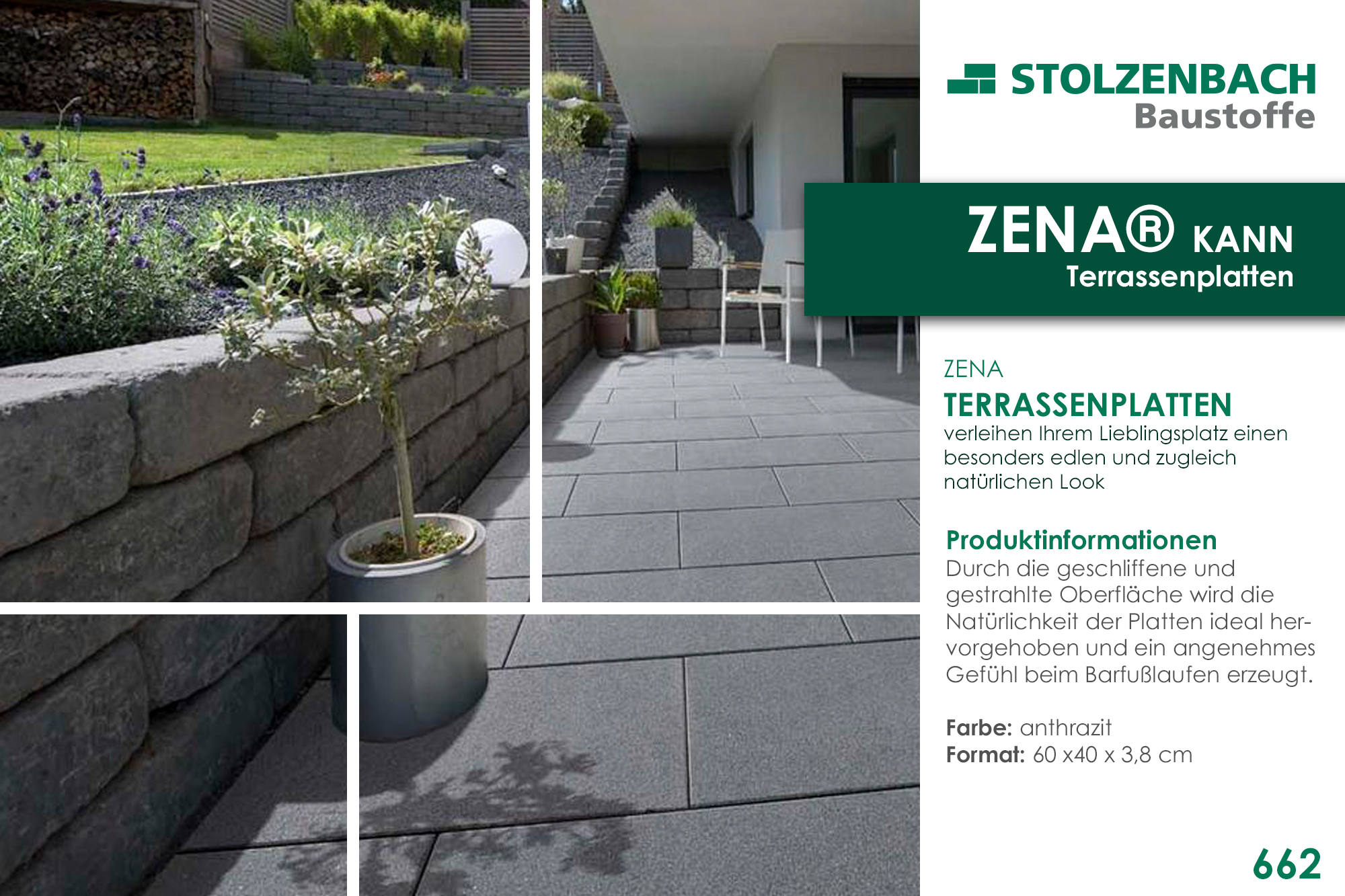 KANN Zena® Terrassenplatten - anthrazit