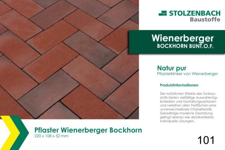 Wienerberger Pflasterklinker Bockhorn Bunt