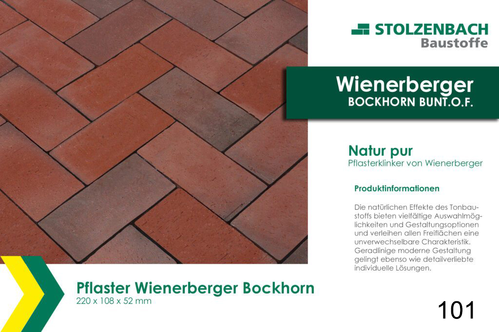 Wienerberger Pflasterklinker Bockhorn Bunt