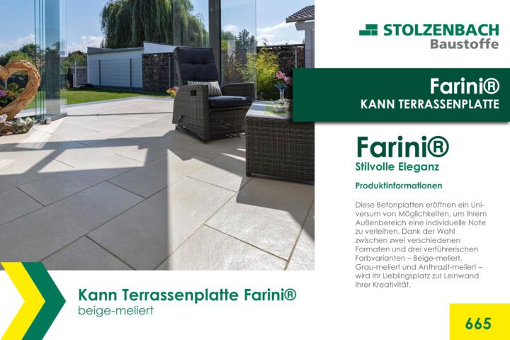 Kann Terrassenplatte Farini® beige-meliert