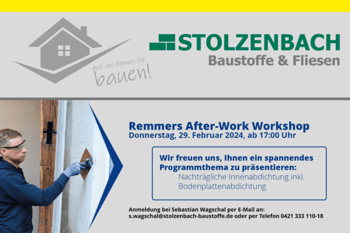 Remmers After-Work Workshop am 29. Februar 2024