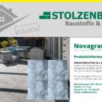 Weiß-Schwarz Novagranit-Platte 50 × 50 × 5 cm – robust und elegant