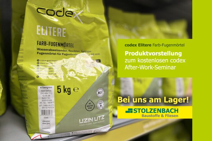 Erleben Sie codex Elitere live – beim kostenlosen Handwerkerseminar am 5. Juni bei Stolzenbach!