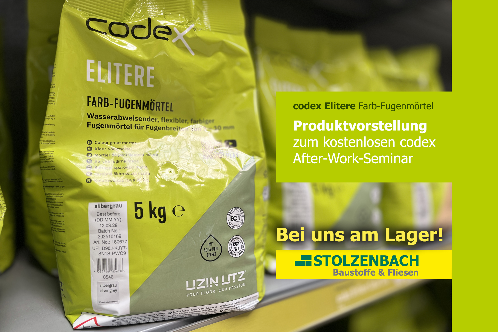Erleben Sie codex Elitere live – beim kostenlosen Handwerkerseminar am 5. Juni bei Stolzenbach!