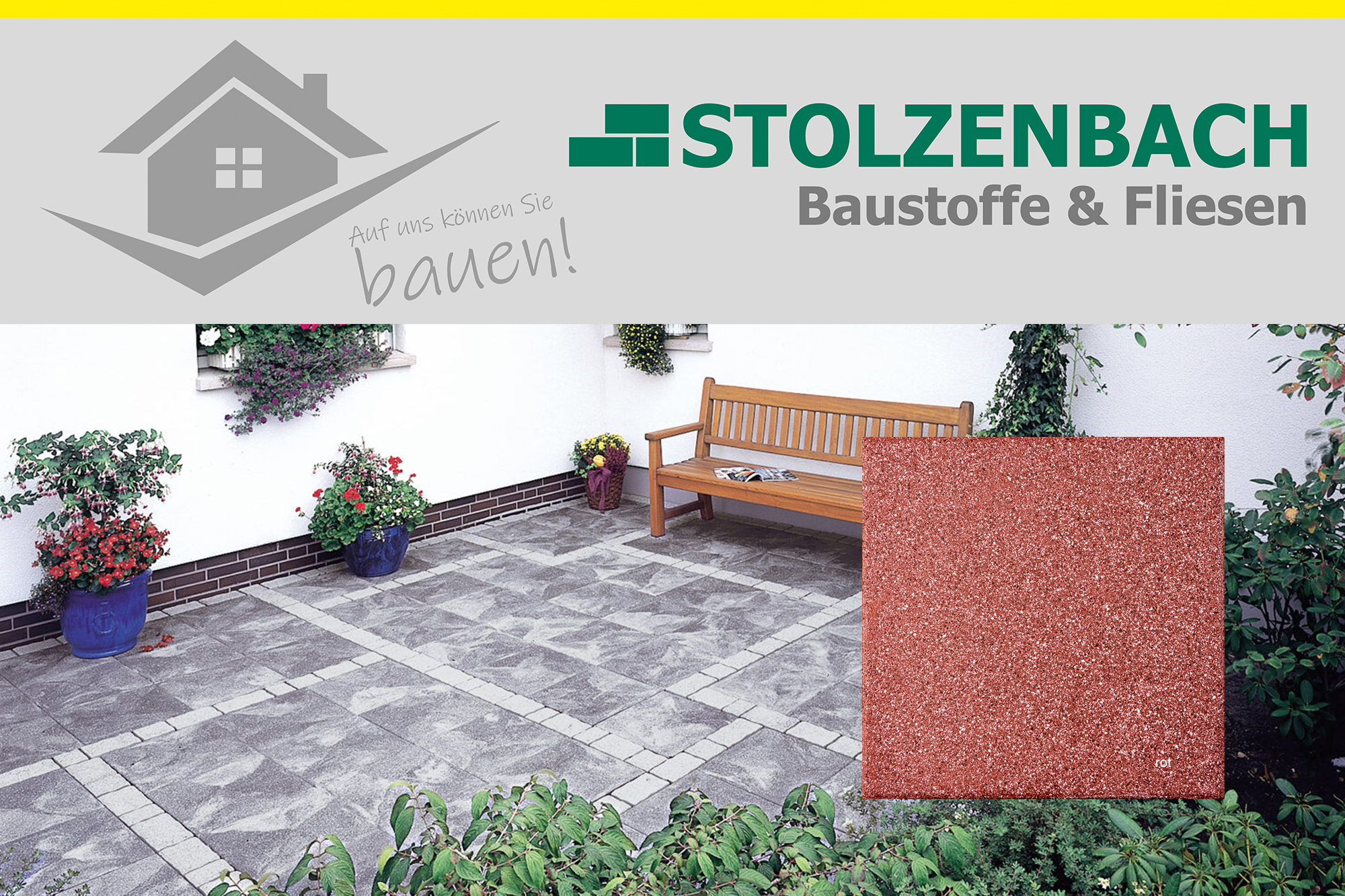 246 Granitplatten Novagranit rot OS3 von Bartels bei Stolzenbach Baustoffe in Bremen kaufen