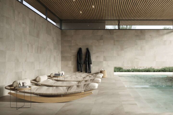 In Anlehnung an die prähistorische Architektur präsentiert Native Stone eine Palette von neutralen Farbtönen, deren zeitgenössisches Design den Grundstein für eine minimalistische und zugleich warme Atmosphäre legt.