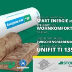 Knauf Insulation Unifit TI 135 U Dämmrolle für die Zwischensparrendämmung im Dach mit ECOSE Technology und Blauem Engel