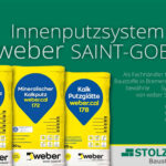 Weber.cal Kalkputz-System 172, 174 und 178 für Ihren Innenausbau bei Stolzenbach Baustoffe Bremen.