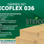 Dämmung mit STEICOflex 036 Holzfaserplatten bei Stolzenbach Baustoffe in Bremen für effizienten Kälteschutz im Winter.