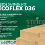 Ökologische Dämmung mit STEICOflex 036 Holzfaserplatten bei Stolzenbach Baustoffe in Bremen für effizienten Kälteschutz im Winter.