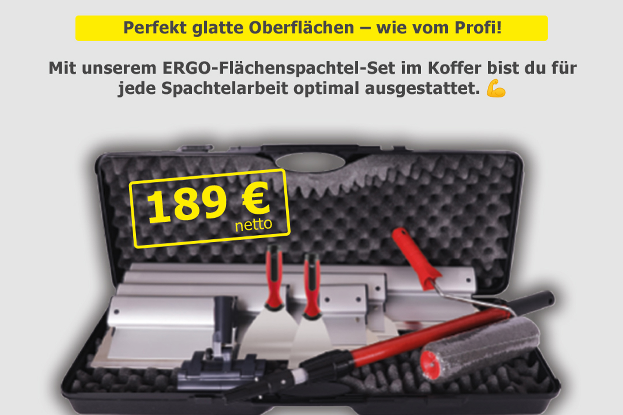 ERGO Flächenspachtel Set