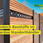 Stolzenbach Baustoffe ist VivaGardena Standorthändler – moderner Holzzaun mit Metall-Elementen in Bremen