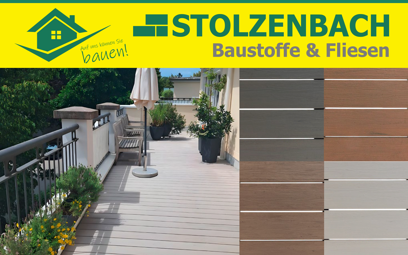 Terrassendielen VIVADECK® BPC Woodgrain
