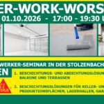 SIKA Handwerker-Seminar in der Stolzenbach-Akademie in Bremen